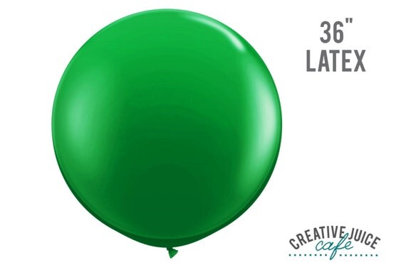 36" GREEN giant latex balloon - Perfect for weddings, birthdays, photography props Il_570xn