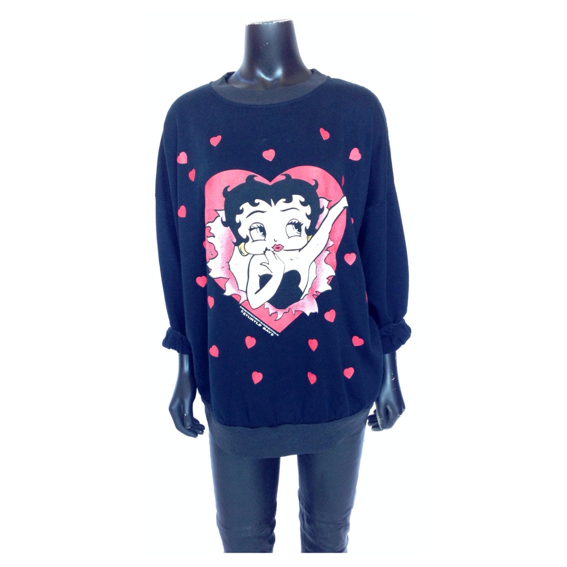 betty boop crewneck sweatshirt