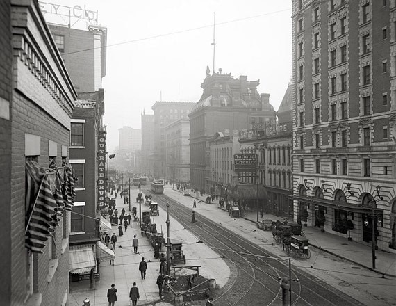 Rochester New York 1900.Main Street Rochester NY. by Chromatone