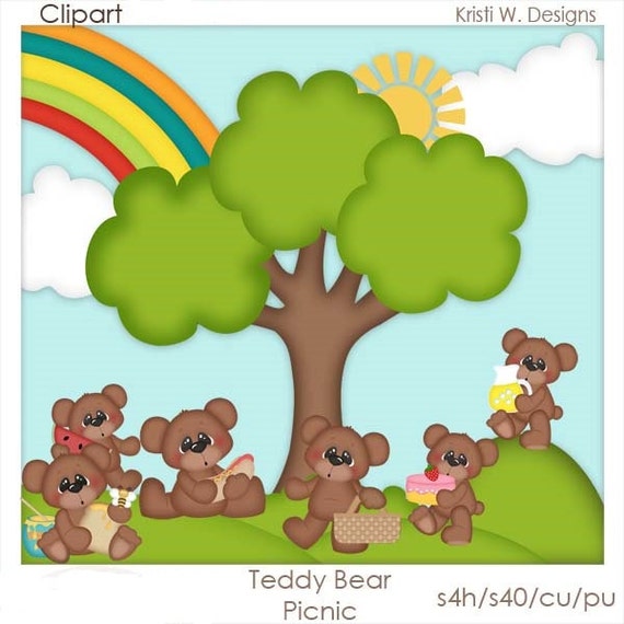 clipart teddy bear picnic - photo #23