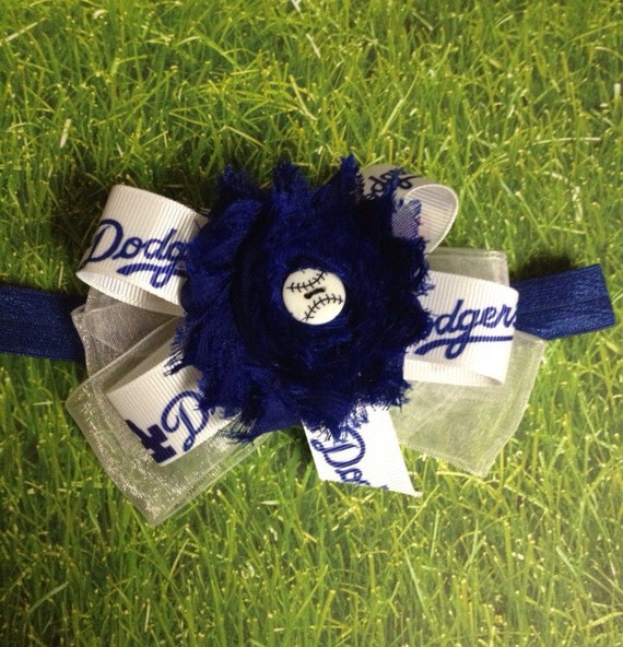 Items similar to Dodgers Headband Baseball headband on Etsy