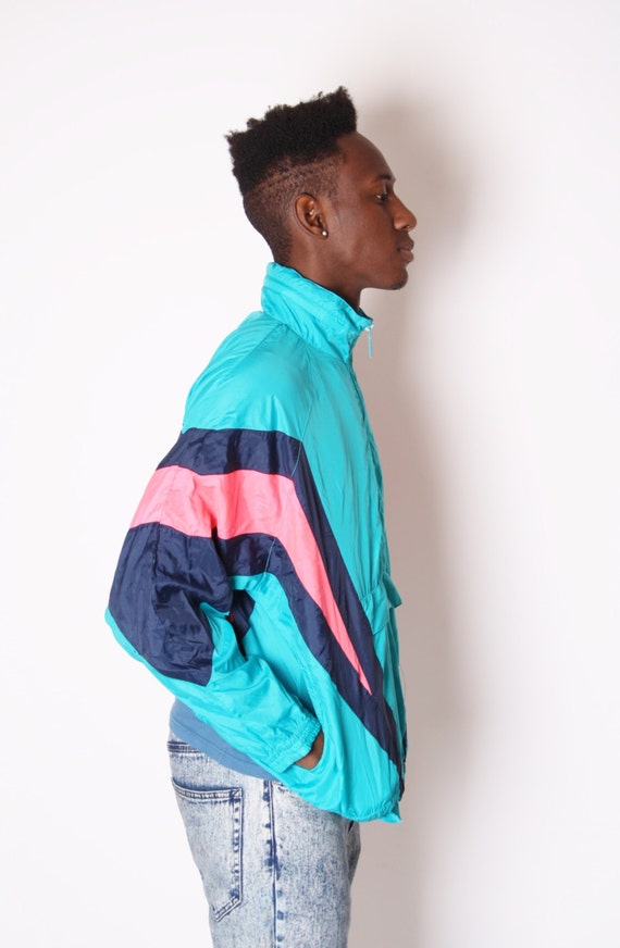 adidas neon windbreaker