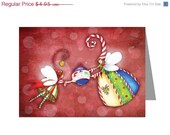 80% OFF Christmas fairies decorating printable Christmas card Il_170x135