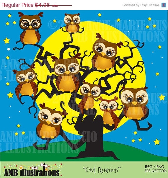 80% OFF Halloween Owls clipart, Halloween clipart, owl clipart, commercial use, vector graphics, digital clip art, digital images - AMB-283 Il_570xn