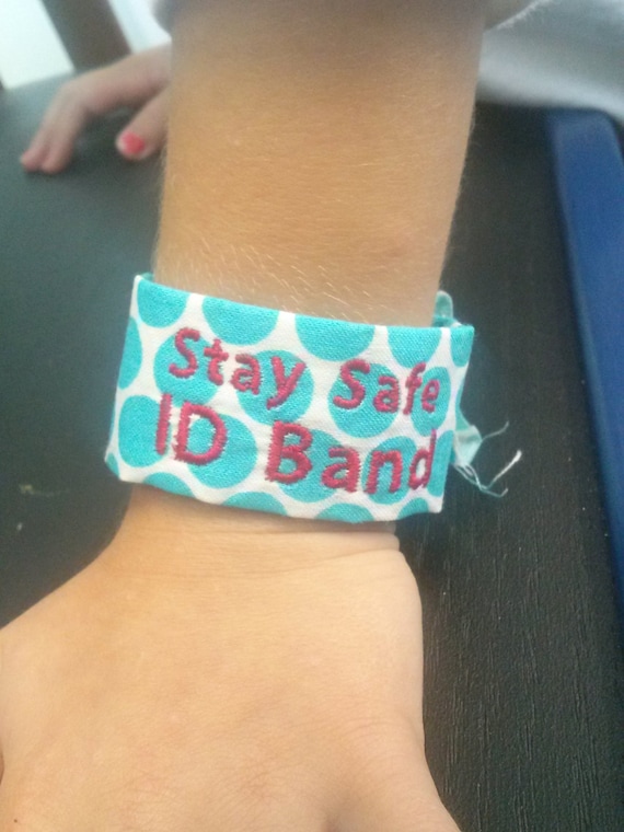 Items similar to Lost Child ID Bracelet, Personalized Kids I.C.E