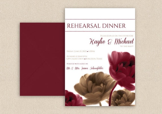 Rehearsal Dinner Invitation DOWNLOAD Instantly by ...
