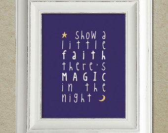 bruce springsteen art print / thunder road lyrics
