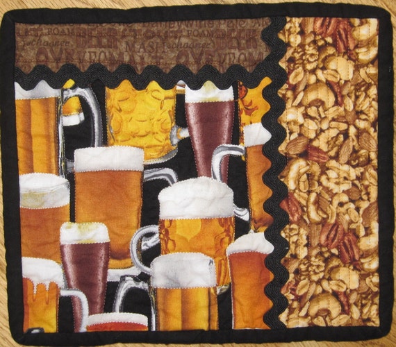 Beer Themed Mug Rug