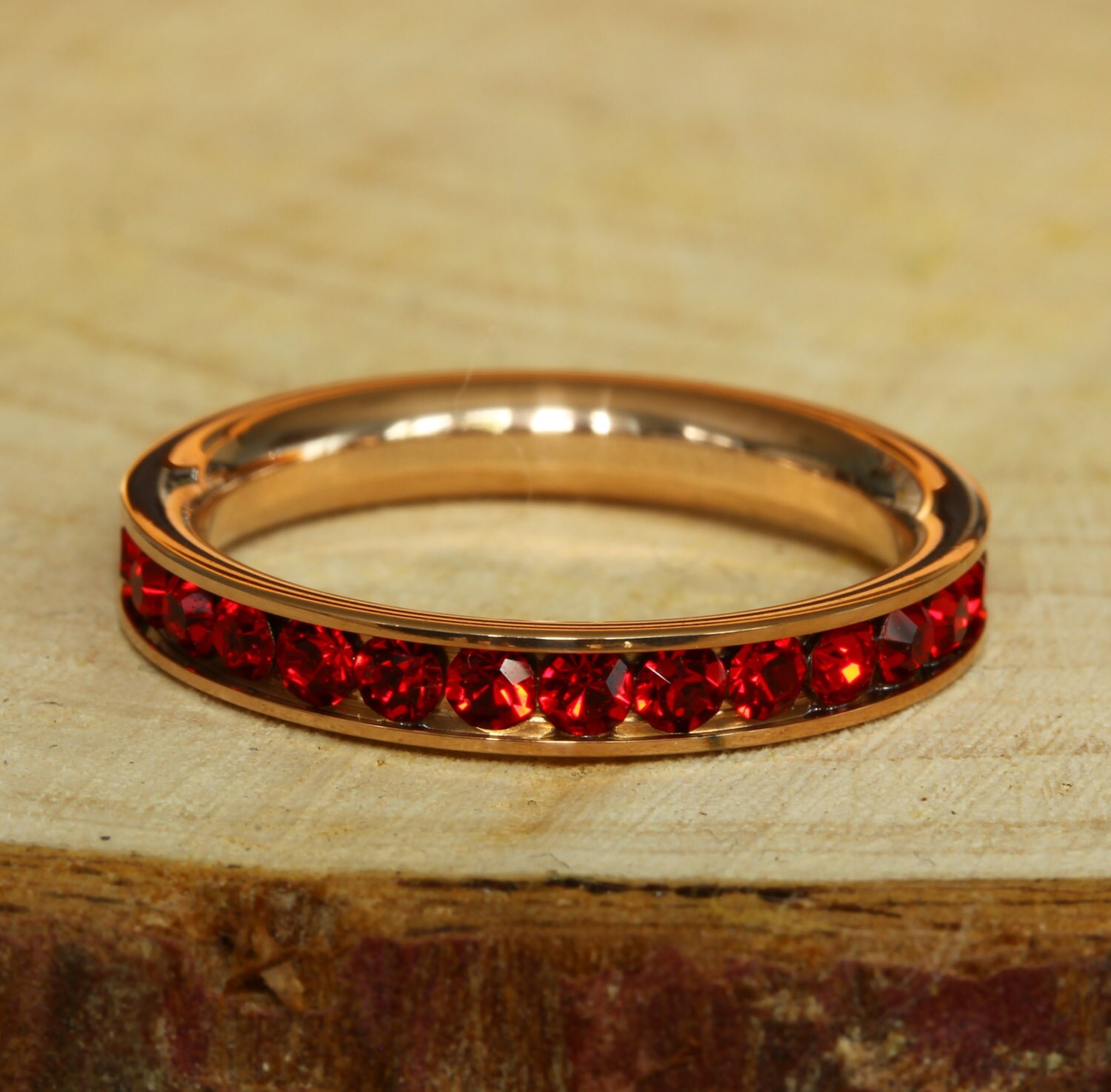 Gemstone Full Eternity ring stacking by TheAladdinsCave