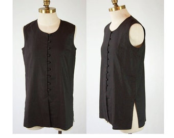 3020492 White Linen Blend Tunic Blouse