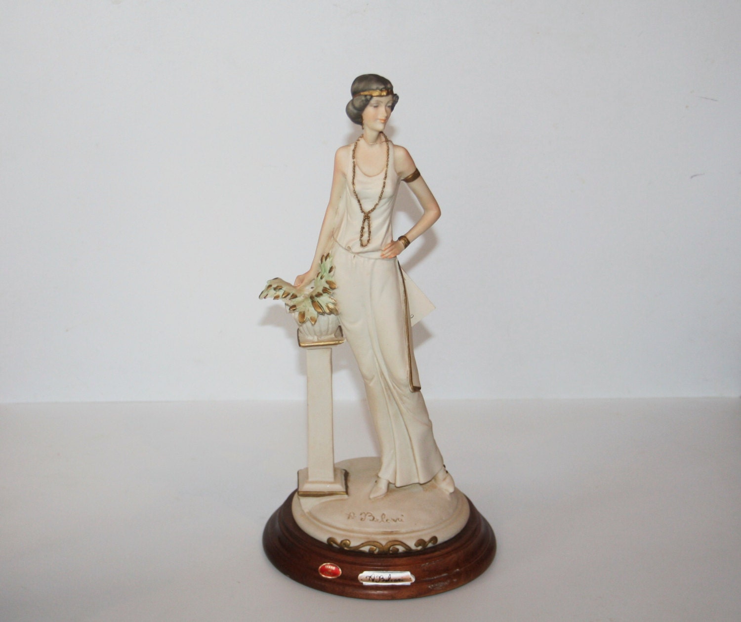 vintage a belcari capodimonte dear figurine signed made in vintage a belcari capodimonte dear figurine signed made in