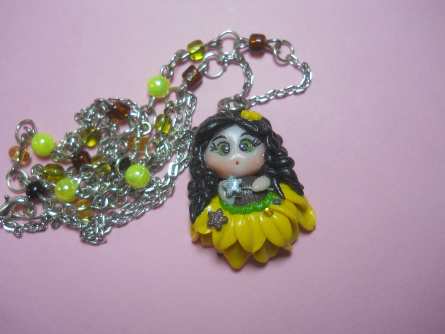 sunflower fairy ornament