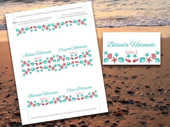 wedding place card templates for microsoft word
