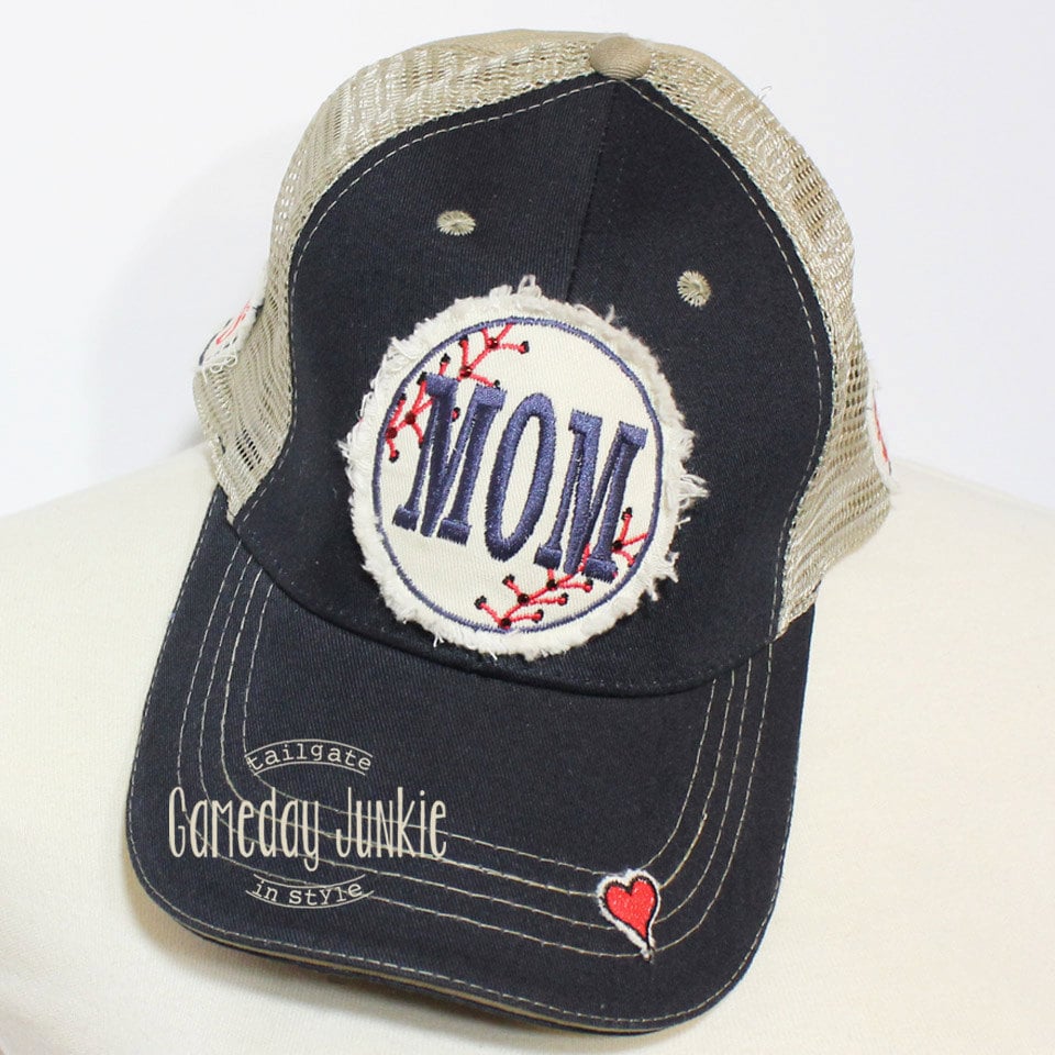 Personalized custom team trucker style BASEBALL cap with