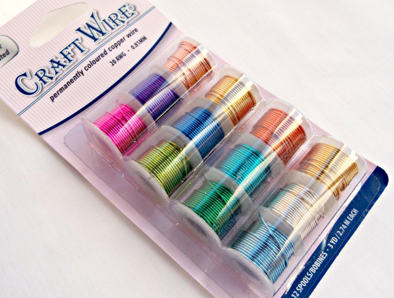 Colored Copper Wire Pk 12 Copper Wires 20 Gauge Wire Silver