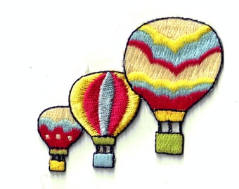 Super Sale Colorful Hot Air Balloons Applique Commercial Sewing Patch ...