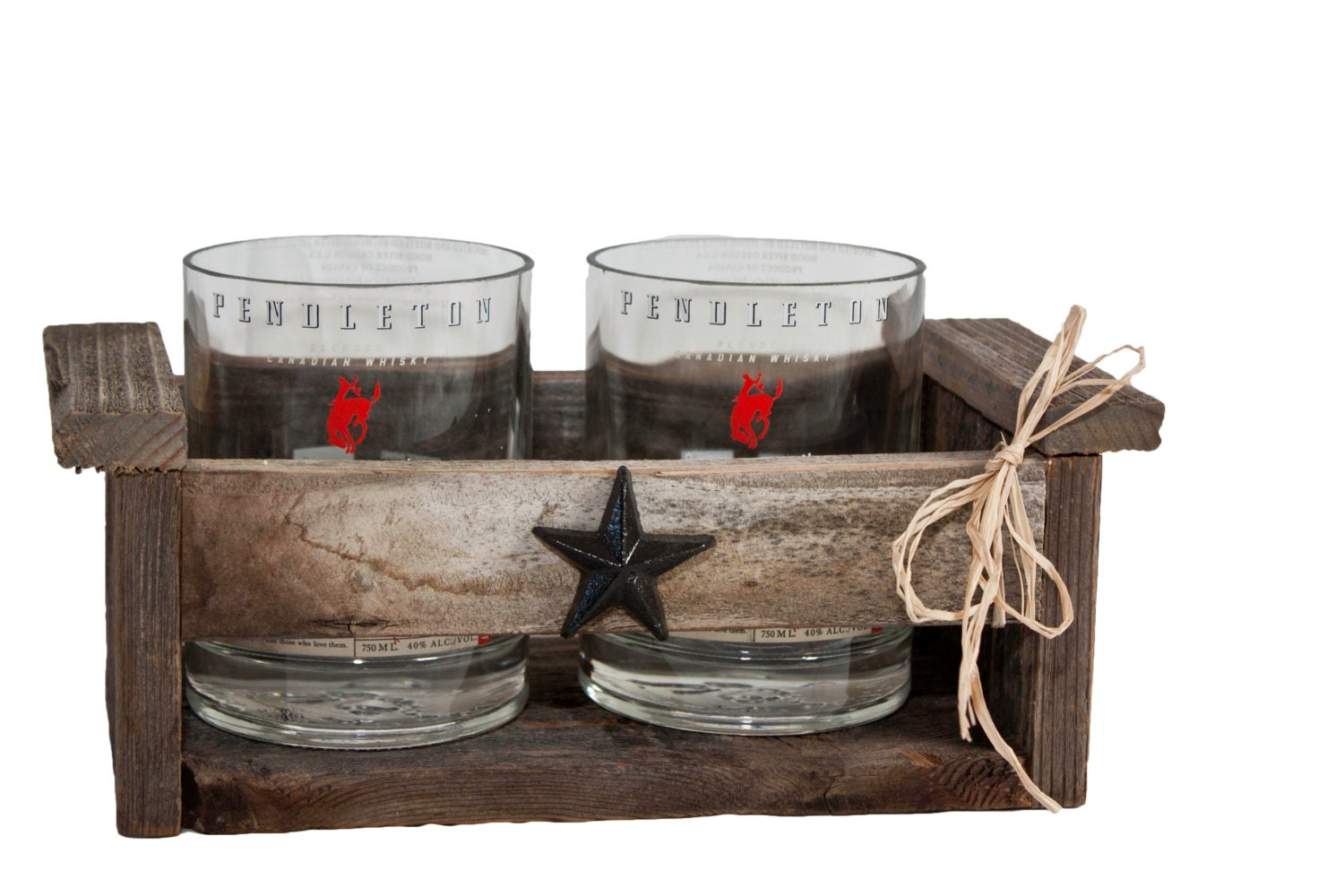 Pendleton Whiskey glass tumblers with by TwistedTsCreations