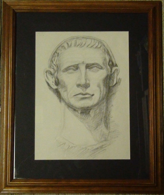 Drawing of Greek Bust