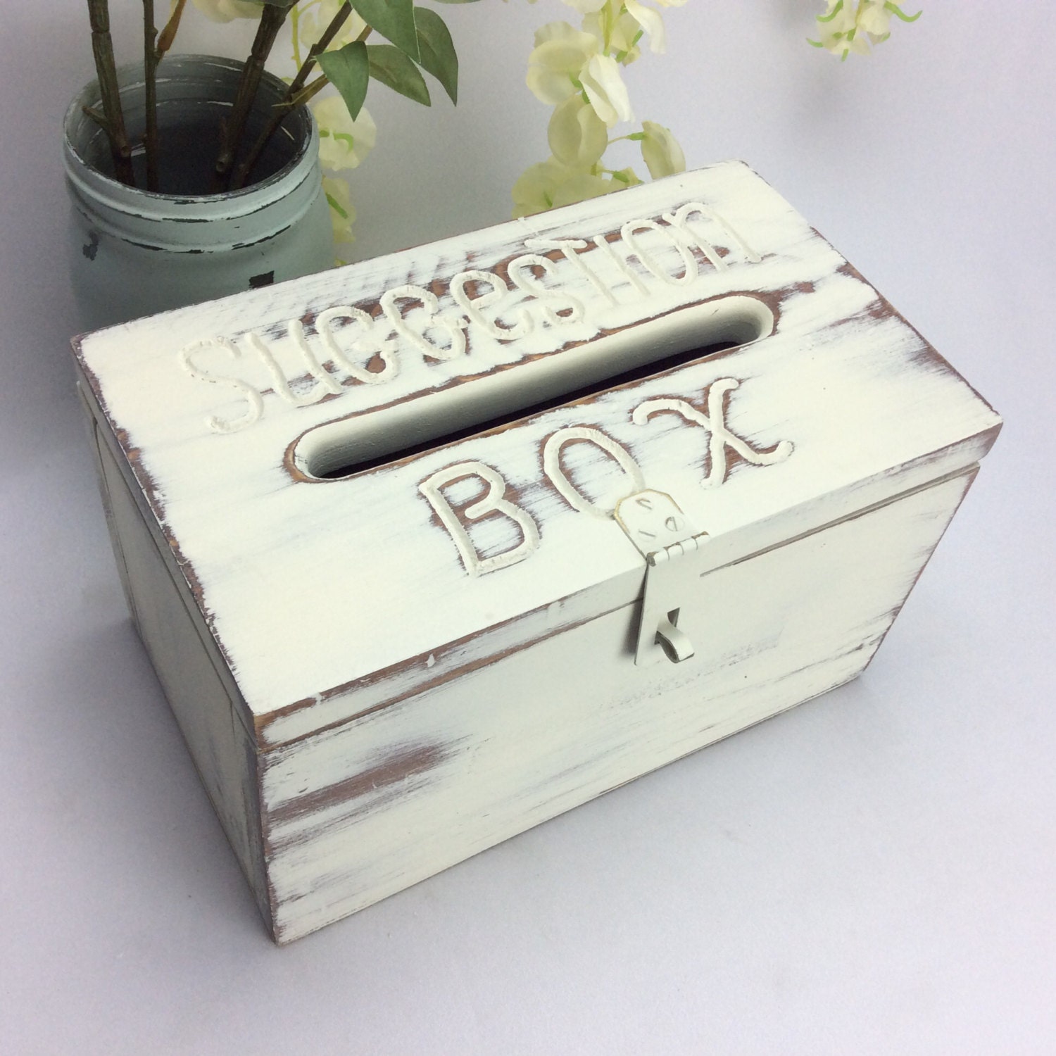 WOOD SUGGESTION BOX For Sale Rustic Suggestion Box Survey Box