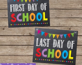 last signs chalkboard teacher poster sign