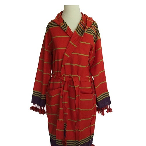 Beach Cover up Colored Striped Peshtemal Bathrobe Beach