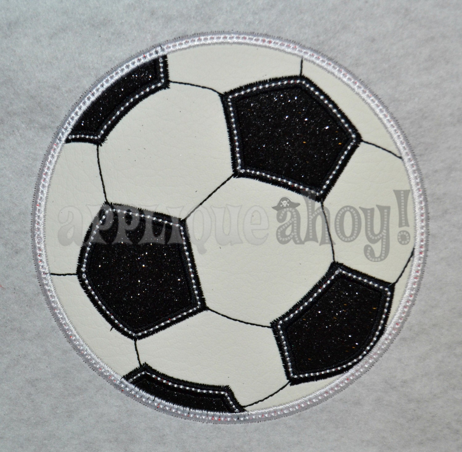SOCCER BALL Applique Design Instant Download by AppliqueAhoy