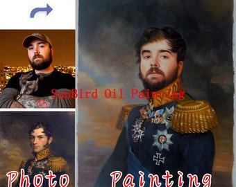 Custom oil portrait-Hand painted oil painting-Original portraits-Paint face on famous painting-Family oil portrait-Pet Portrait painting etc