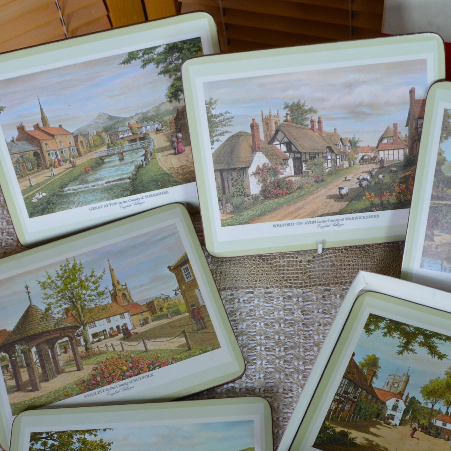 Pimpernel English Villages Set 6 Placemats in Original Box