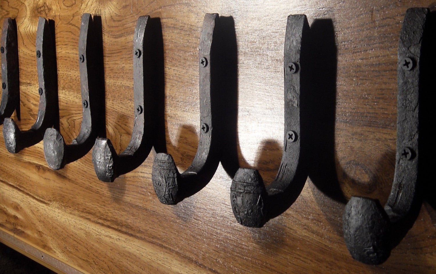 Free Shipping 6 Antique Horse Tack Hooks Old Railroad Spikes