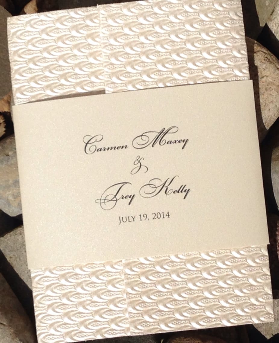 Embossed Wedding Invitations 5