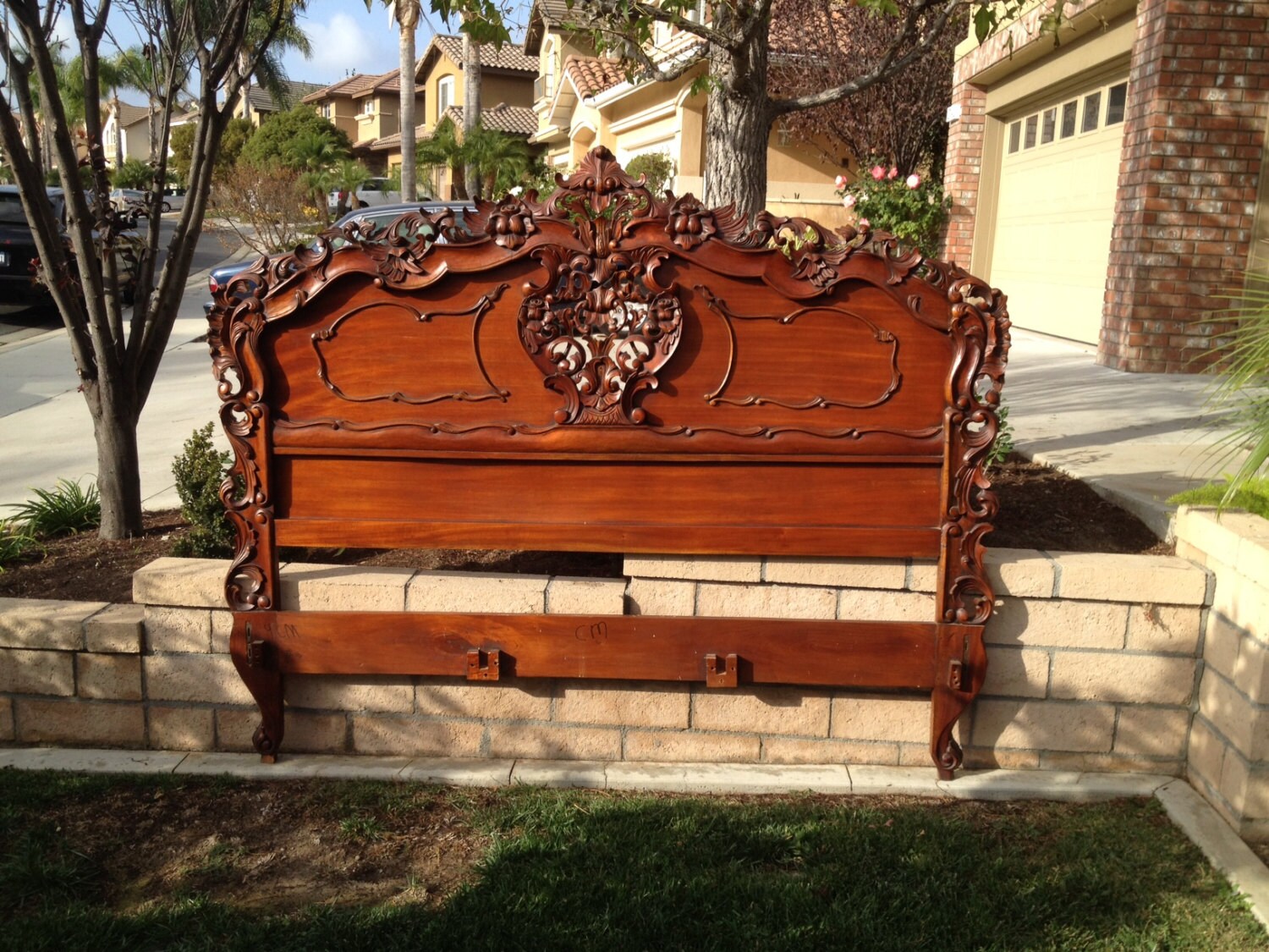 French Provincial Rococo Headboard