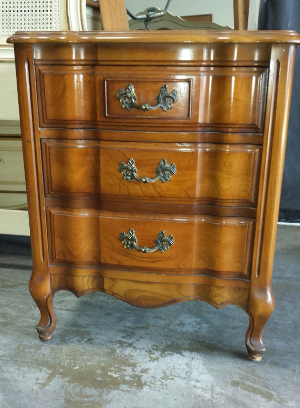 Vintage French Provincial Nightstand / Chest