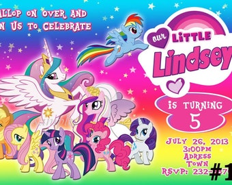 My Lil Pony 1St Birthday Invitations 5