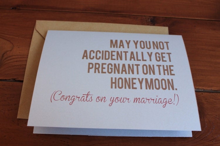  Funny Wedding Congratulations Card Humor Engagement by BEpaperie