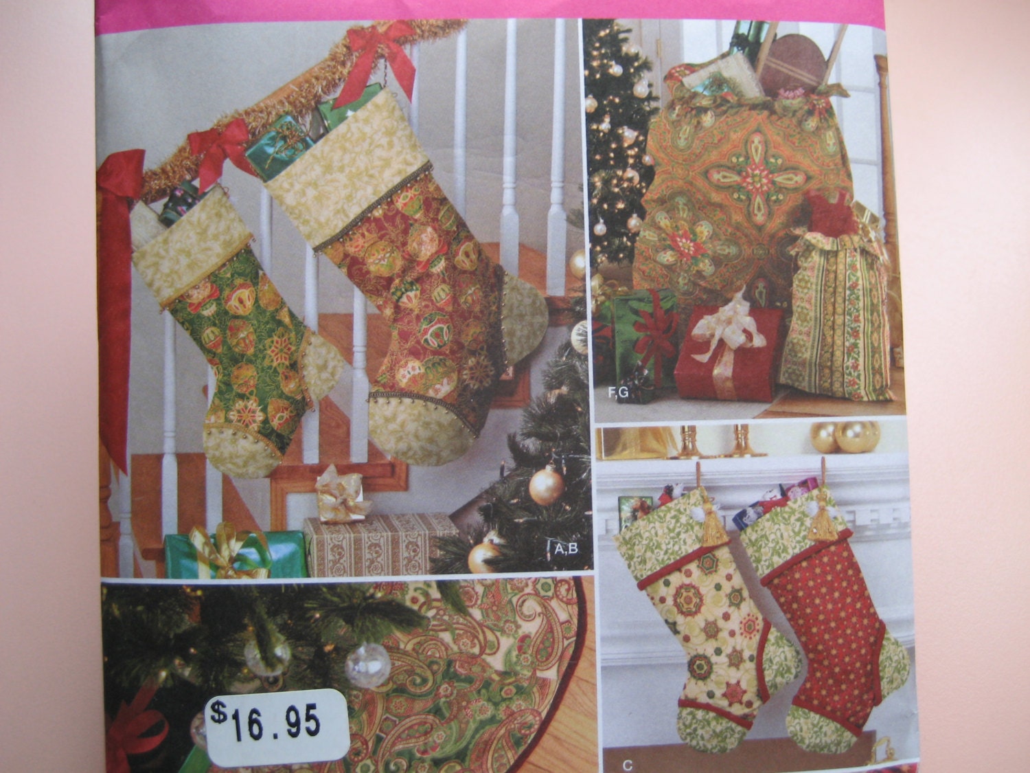 Christmas Tree Skirt Pattern Simplicity 1577 Stockings