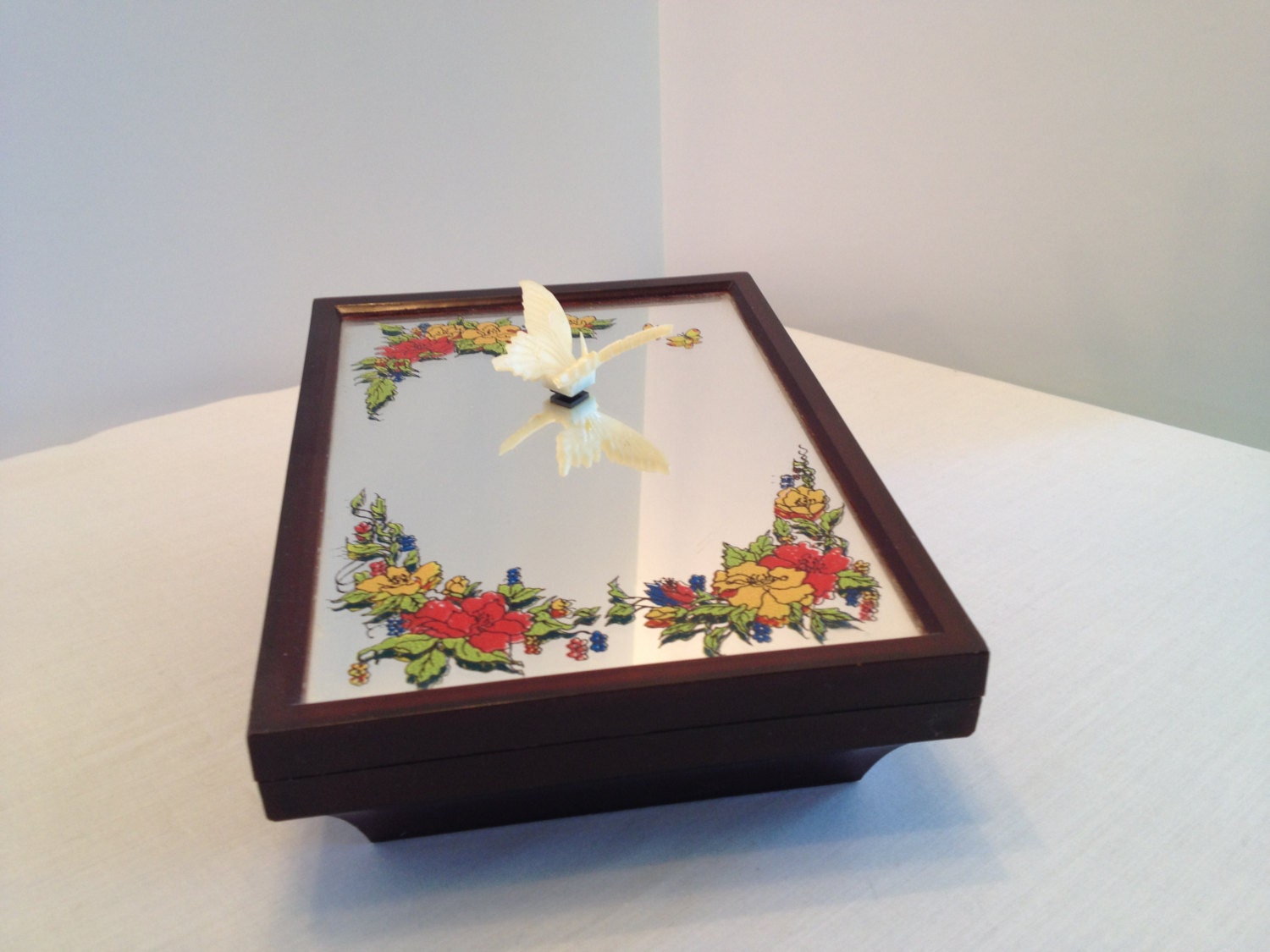 Vintage Butterfly Music Box Butterfly Musical Love