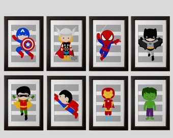 Superhero Wall Decor pick 6 superhero wall prints super hero wall art boys room Superhero Wall Decor pick 6 superhero wall prints super hero wall art boys room