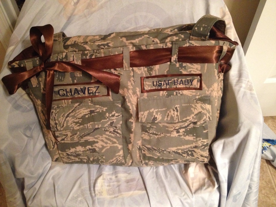 Military diaper bag by ASewUniqueBaby on Etsy