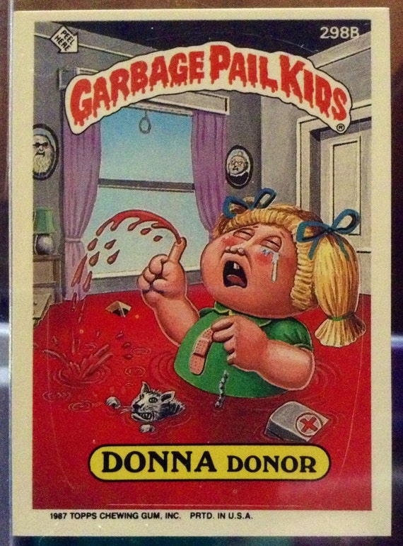 1987 Topps Garbage Pail Kids Trading Card 410a