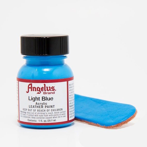 Items similar to Light Blue Acrylic Leather Paint Angelus 1oz on Etsy