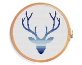 Deer cross stitch pattern / Ombre cross stitch