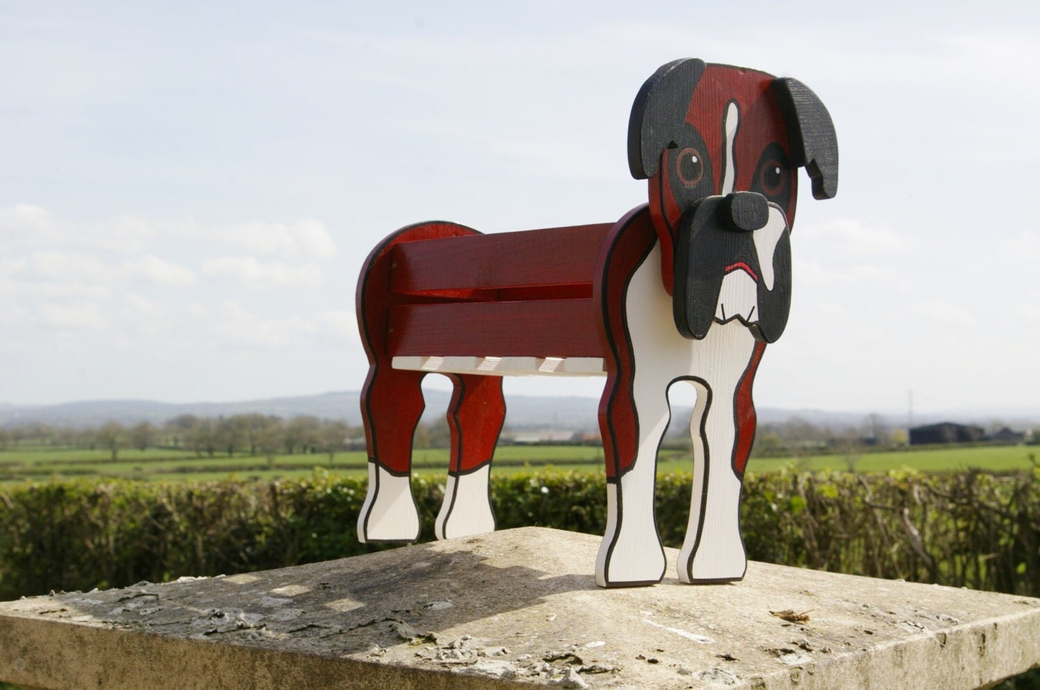 Boxer Dog Planter Pet Pets Dogs Garden Ornaments Decorations