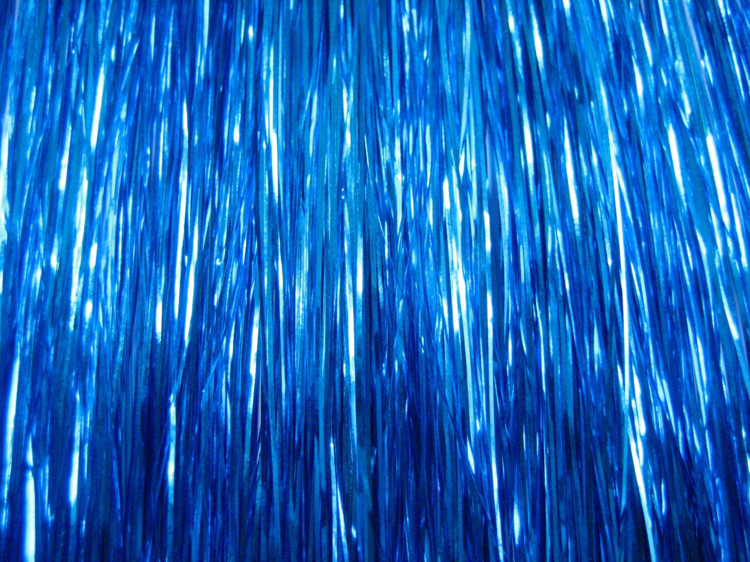 Blue hair tinsel - wide 9
