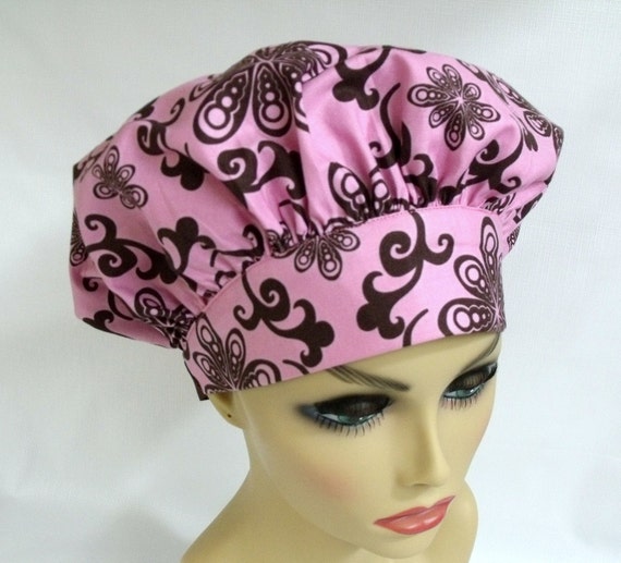 Womens Surgical Scrub Cap or Hat Chocolate by ScrubsbyEdie on Etsy
