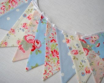 Shabby Chic Summer Bunting in Cath Kidston fabrics