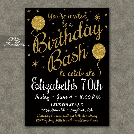 Printable 70Th Birthday Invitations 10