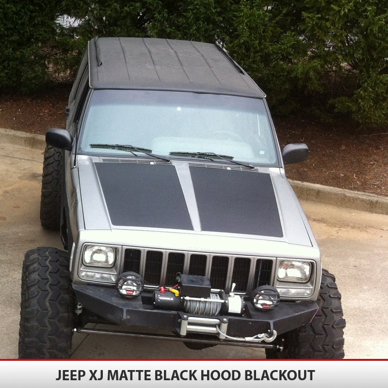 Jeep Cherokee XJ Blackout Hood Decal Vinyl