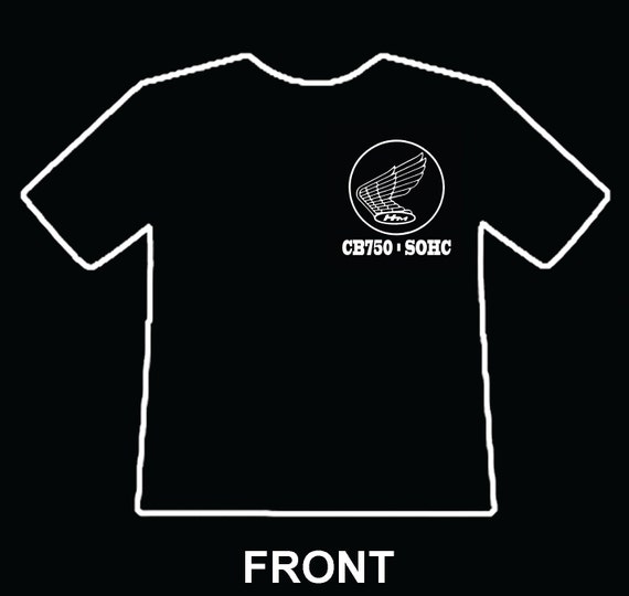CB750 SOHC simplified wiring diagram short sleeve SHIRT tshirt simplified wiring diagram cb750 cafe racer 