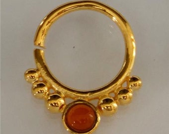 septum jewelry nose piercing pierced ethnic plated ring indian gold popular items g19 code
