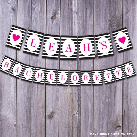 Printable Bachelorette party banner bachelorette party